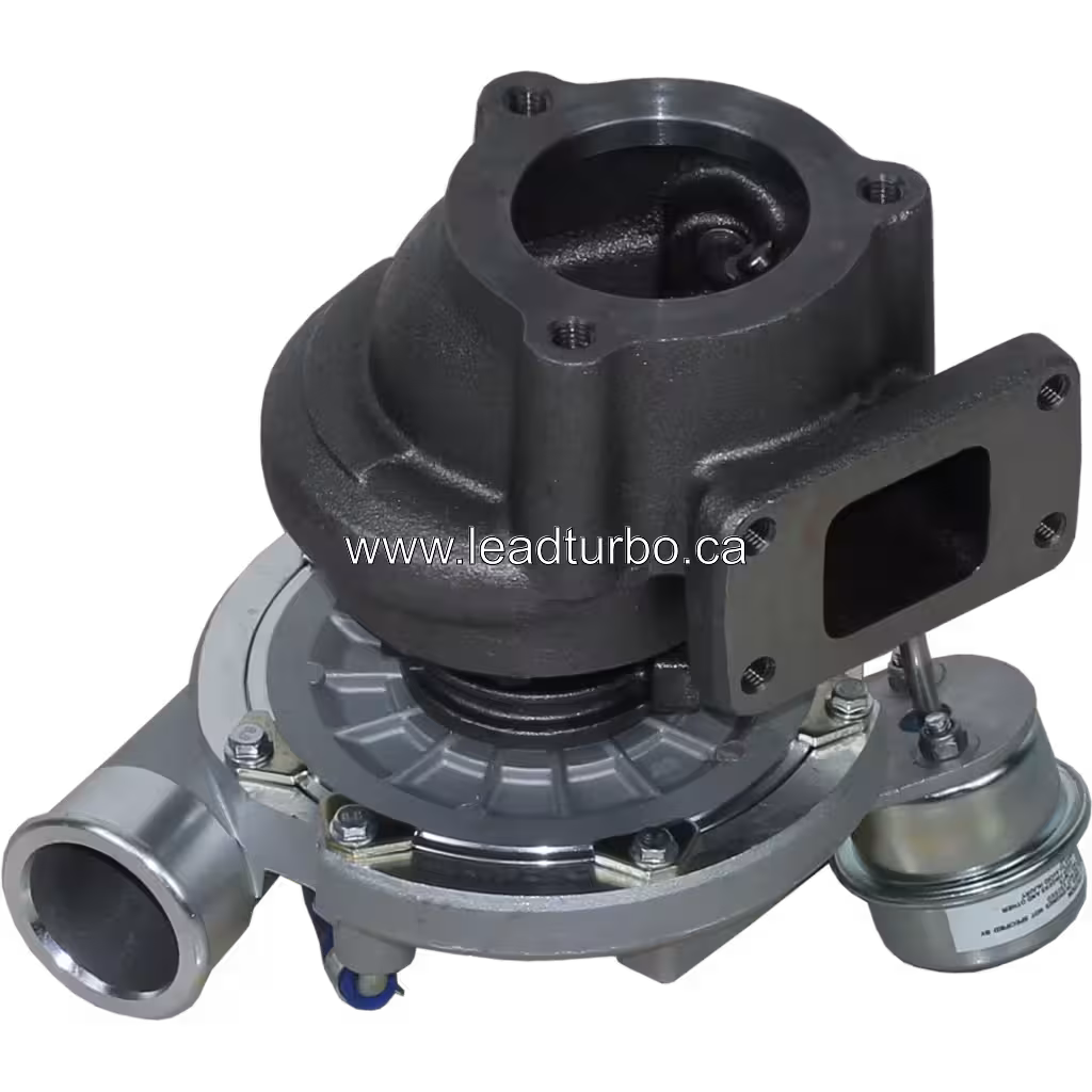 Detalle de la carcasa del turbocompresor Perkins Dieselmax