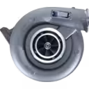 Vue avant du turbocompresseur HX55 20857657 montrant la roue compresseur