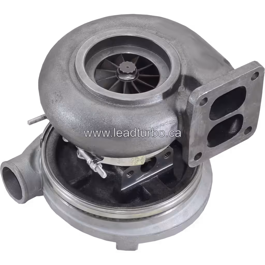 Turbocompressor 6N1571 3LM para CAT Earth Moving bottom 45 degree view