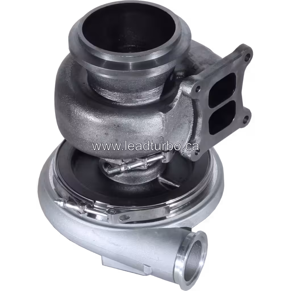 Turbosprężarka 3590044 HX55 zamiennik do Cummins ISM i M11 bottom 45 degree view