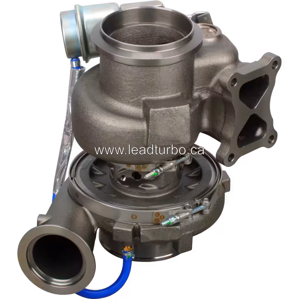 Turbosprężarka 461-3746 GTA4594 zamiennik do CAT C13 bottom 45 degree view