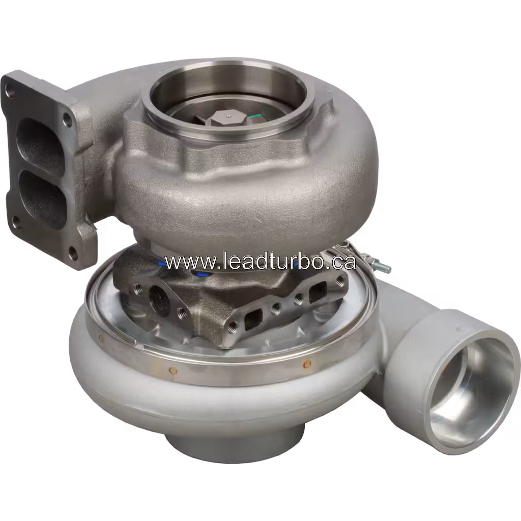 Turbosprężarka 6505-52-5540 KTR110G-K75B do KOMATSU SA6D170E-2A-D – zamiennik bottom 45 degree view