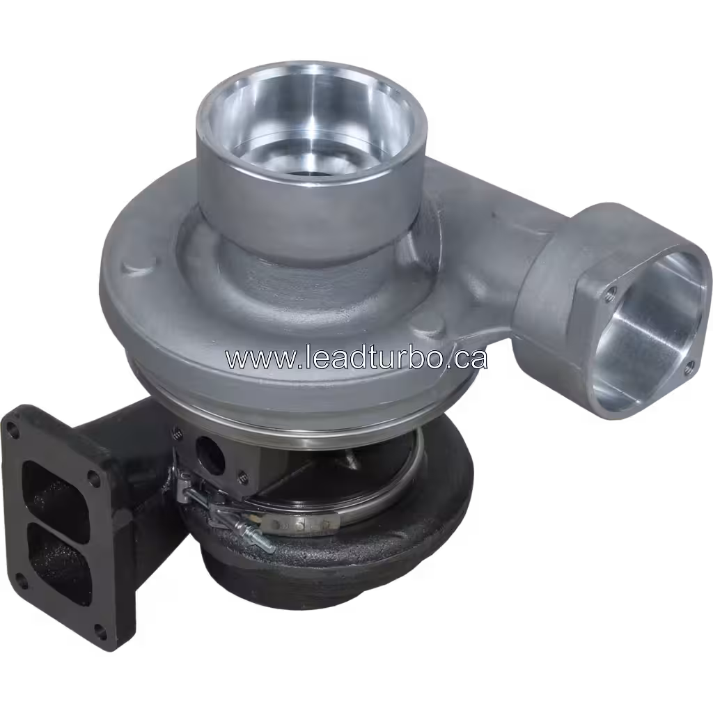 Widok turbosprężarki do silnika 3306T z boku
