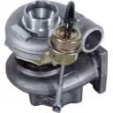 Turbosprężarka aftermarket Perkins T4 40 97HP widok boczny i uchwyty