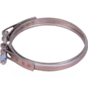 V-Band Clamp mit justierbarem Gewindestud, silbernes Metall, LeadTurbo
