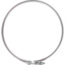 Abrazadera V-band metálica con mecanismo de ajuste para turbocompresor HX82