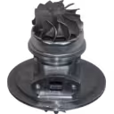 CAT 3116 Turbolader Core, dunkelgrauer Metallfinish, Kompressor- und Turbinenseite sichtbar