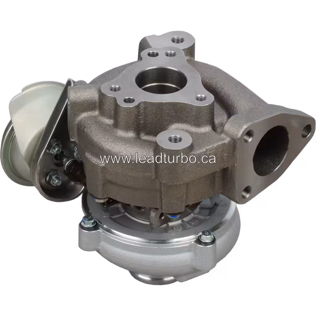 Vista da turbina do turbocharger GT1749V com flanges de montagem