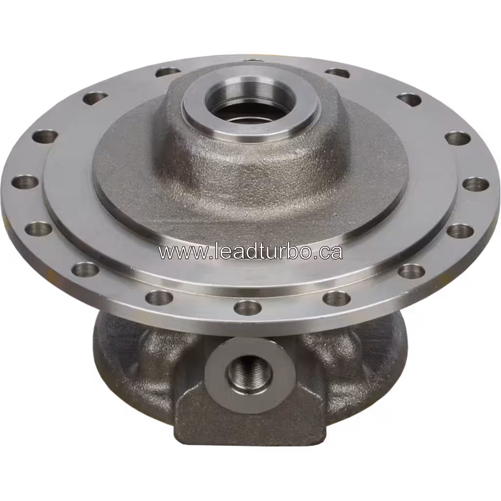 Корпус підшипника турбокомпресора 3523429 (HX82) для Cummins QSK50 bottom 45 degree view