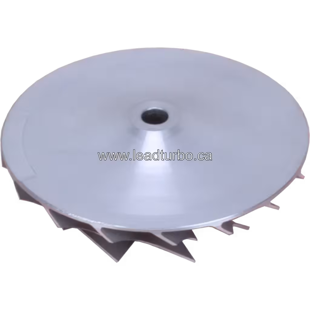 3523553 HC5A Compressor Wheel Replacement for Cummins KT38 bottom 45 degree view