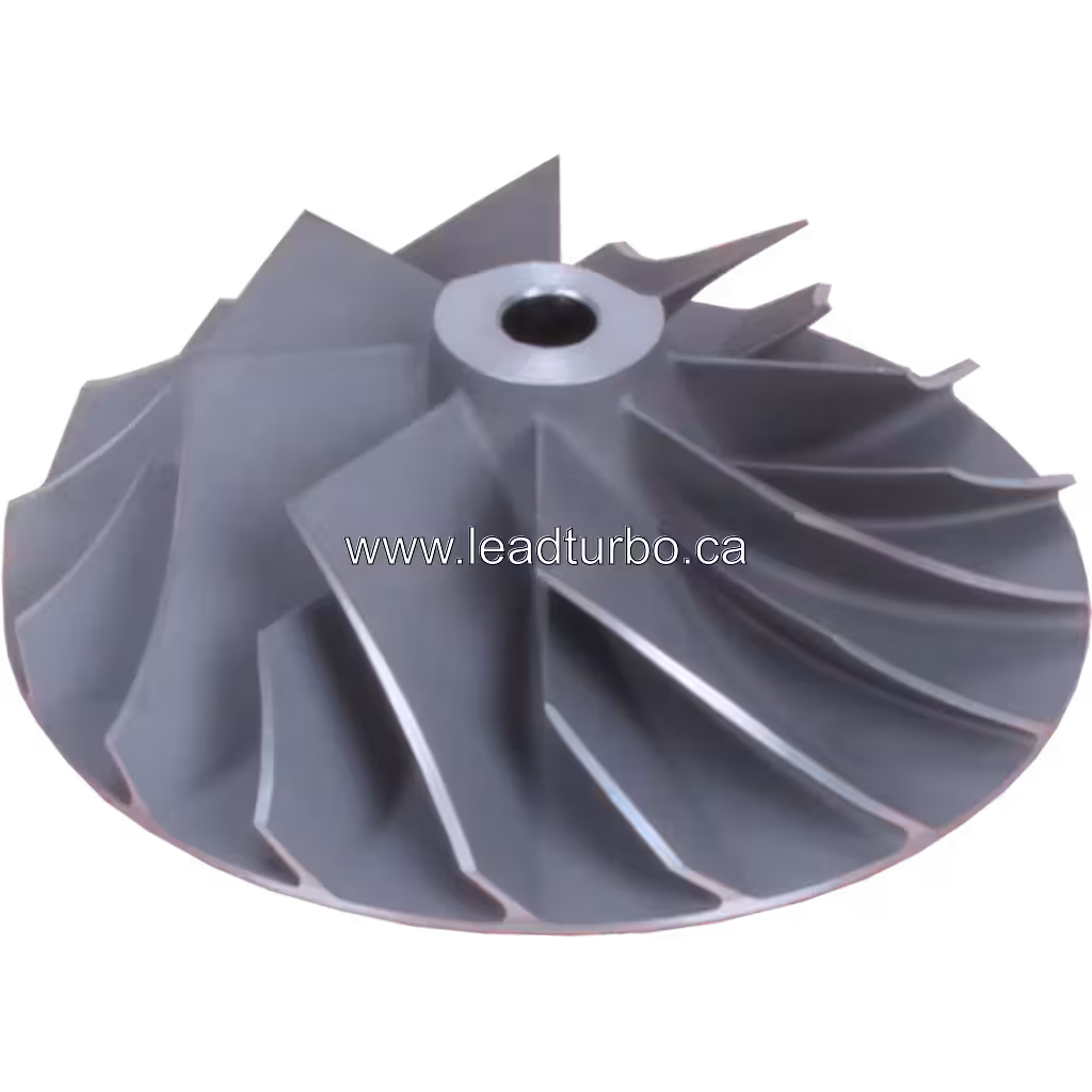 3523553 HC5A Compressor Wheel Replacement for Cummins KT38 45 degree view