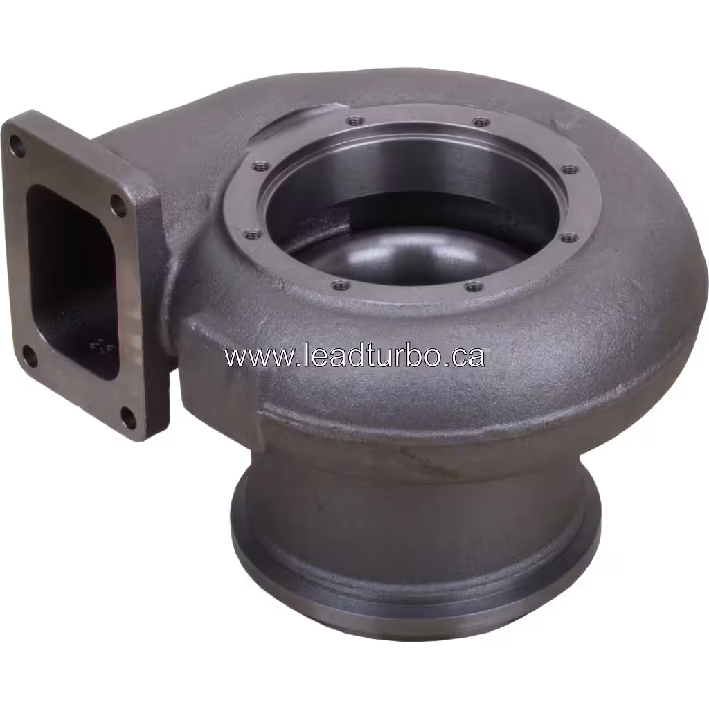 Carcaça de turbina HX83 com corpo em espiral e base de fundição quadrada