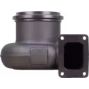 Carcaça de turbina 3591171 HX83 em metal cinza com flange de entrada circular