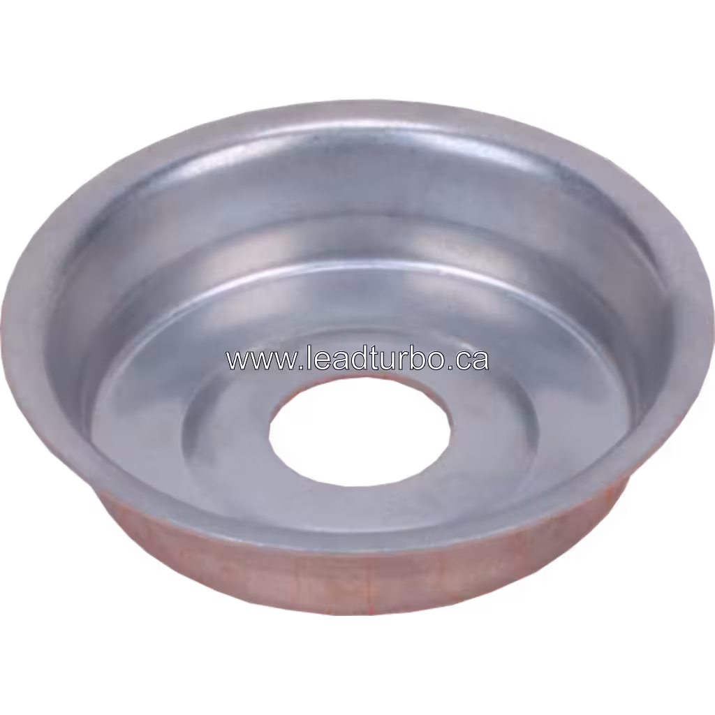 3592121 HS Heat Shield for HX30W Turbocharger - Komatsu PC120-6 Replacement bottom 45 degree view