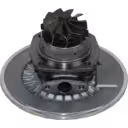 Bottom view of 728691-0001 core showing turbine wheel and housing