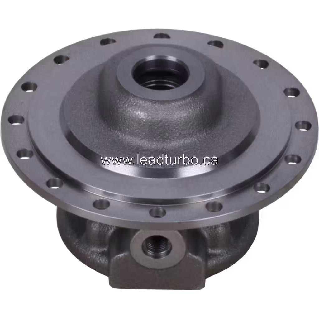 Carcaça de Rolamento de Turbocompressor 3595036-P J96 bottom 45 degree view