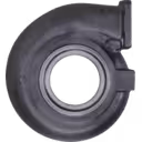 Perfil lateral da carcaça de turbina 3534201 mostrando o corpo curvo e a aba de montagem