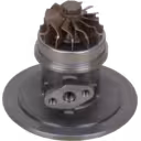 Vista inferior do core HX35W com roda da turbina e flange de montagem