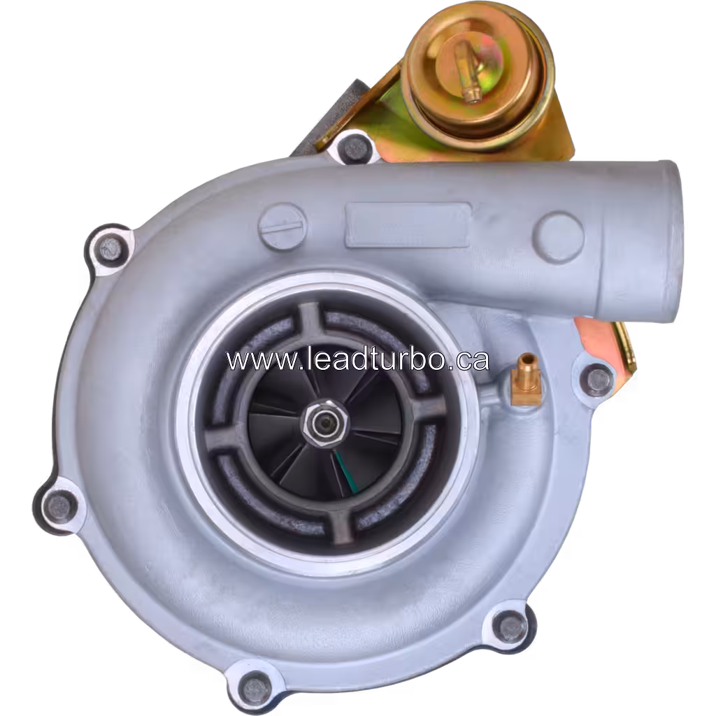 GT3576 Turbolader 17201E0A40 für HINO J08C, Frontansicht mit Kompressor
