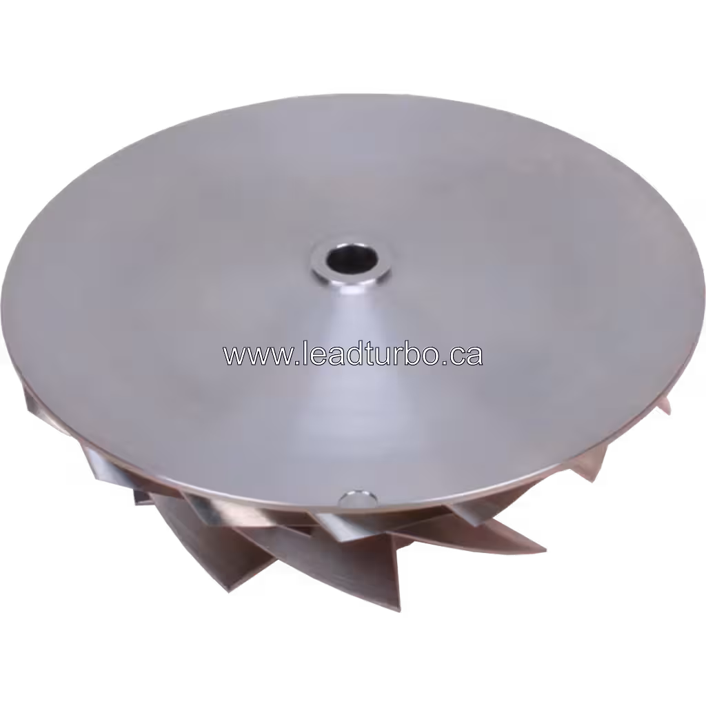 Roue de compresseur 3794691 pour Turbo HX83 Cummins QSK50 G6 bottom 45 degree view