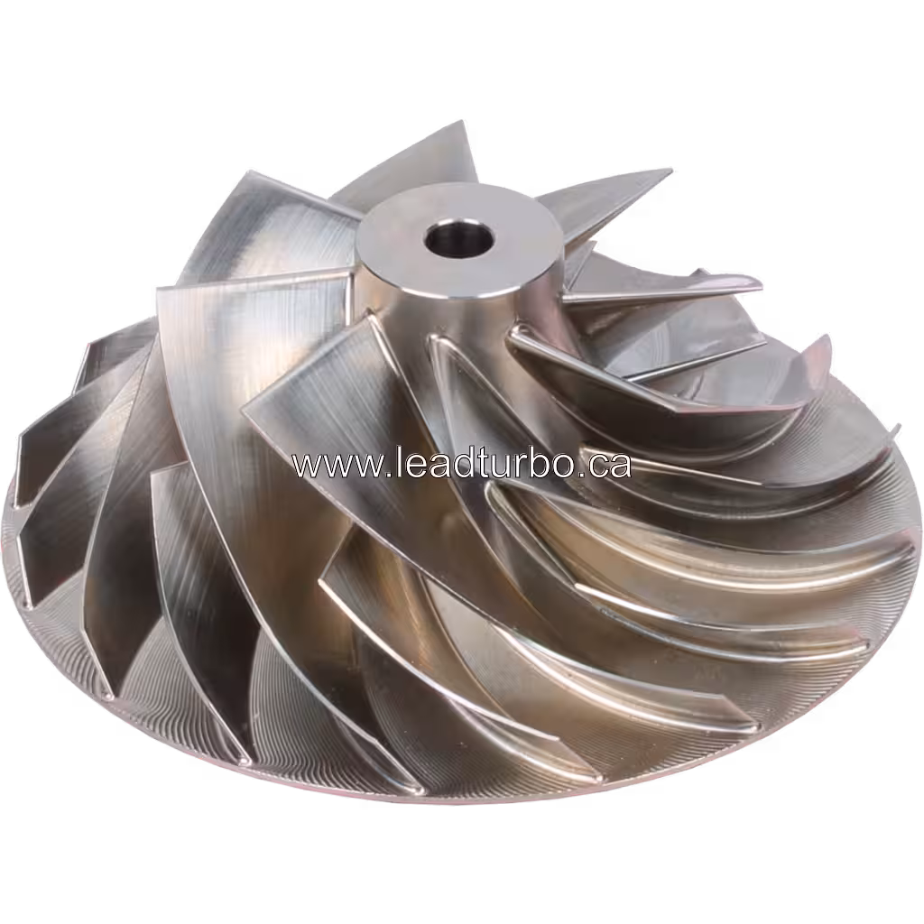 Roue de compresseur 3794691 pour Turbo HX83 Cummins QSK50 G6 45 degree view