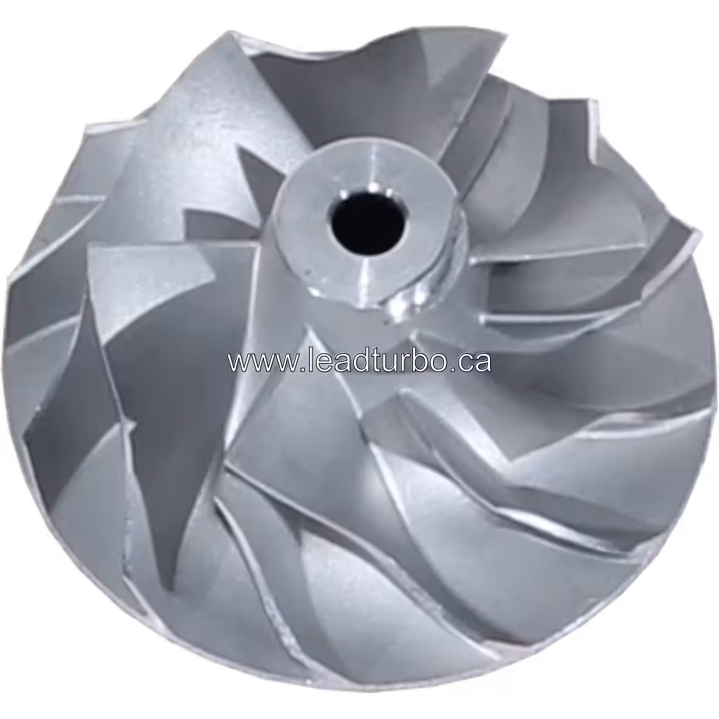 Roue de compresseur 49135-08030 CW pour Turbo TF035HM-10T 3 (Mitsubishi 4D56) 45 degree view