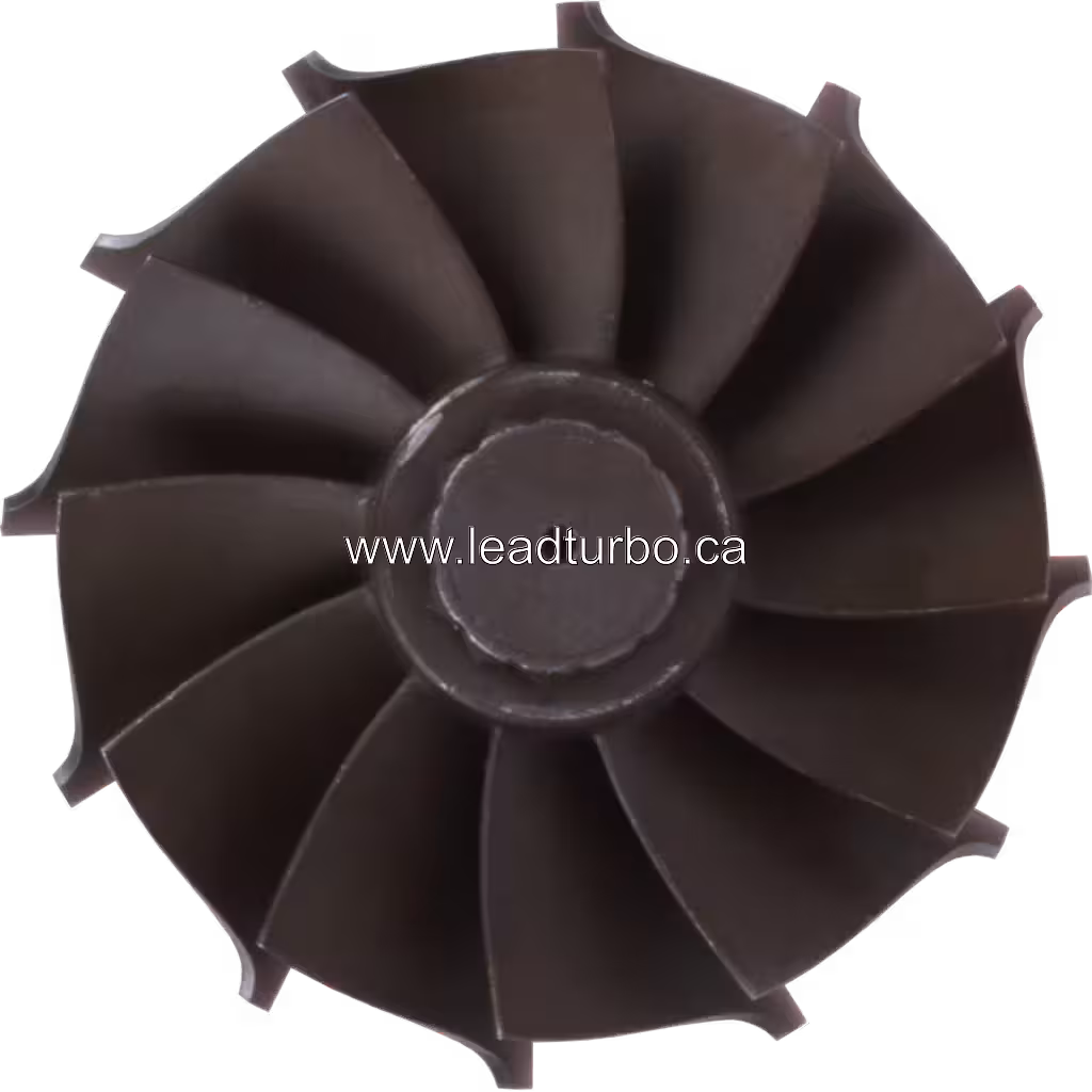 Roue de turbine 3535983 HX55 pour turbocompresseur Cummins ISM Bus top view