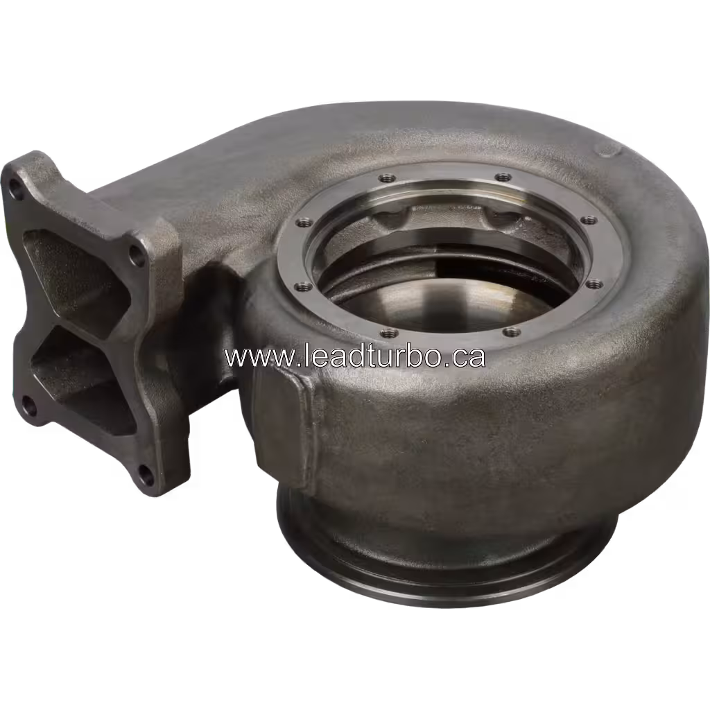 Turbine housing FOR 2838541 TH vista inferior mostrando flange de 4 pernos