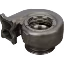 Turbine housing FOR 2838541 TH vista inferior mostrando flange de 4 pernos