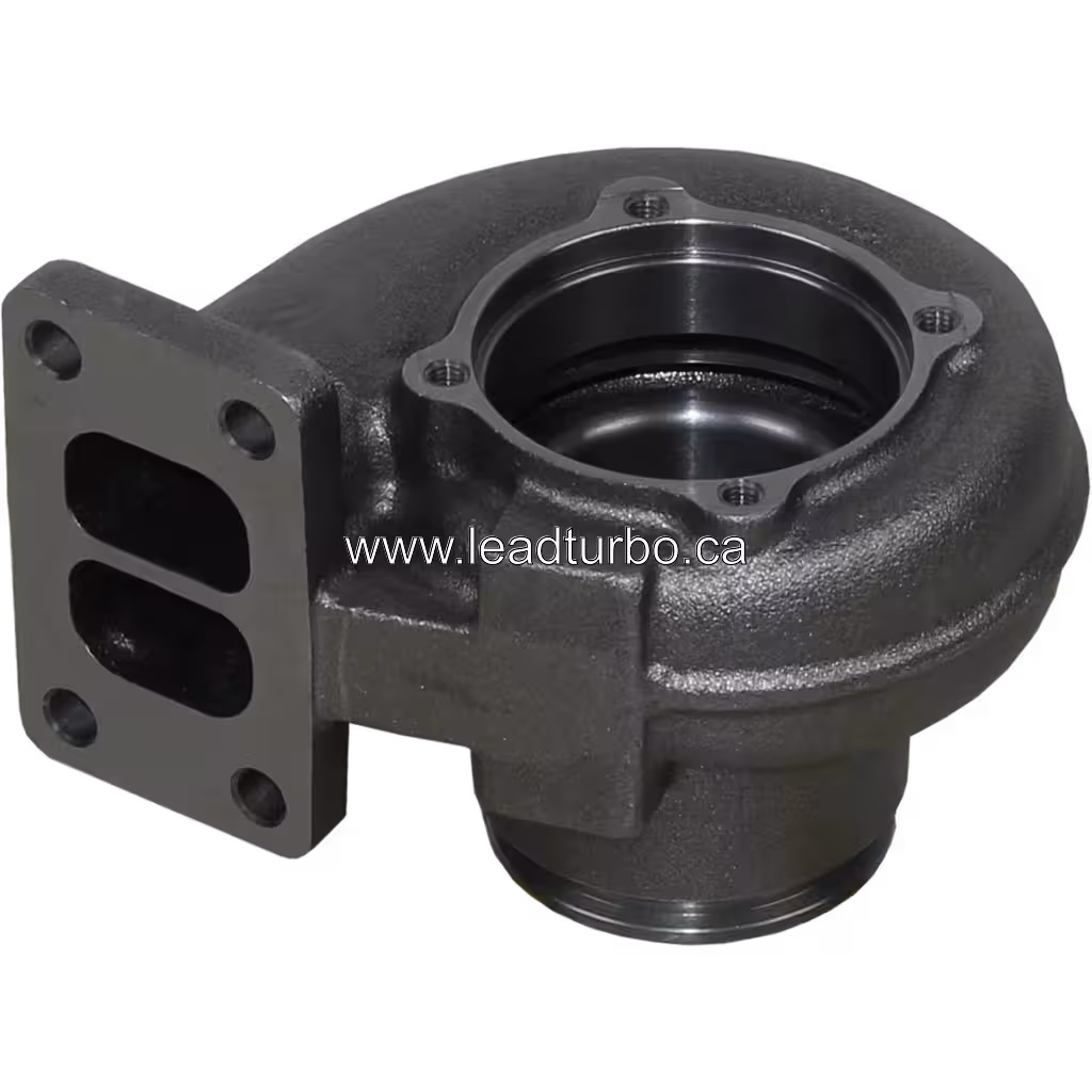 Vista inferior de turbine housing FOR 3802770 TH con superficie de montaje