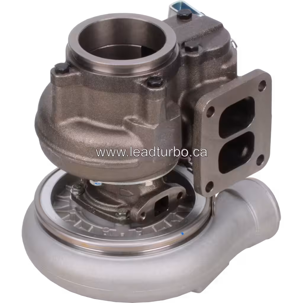 Turbo WH1E 6742-01-5000 con carcasa de compresor de hierro gris y soporte de montaje