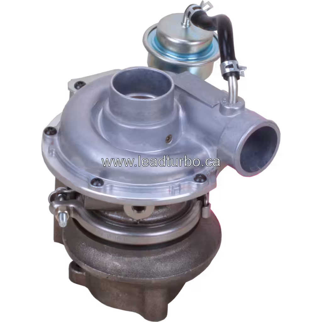 Vista lateral del turbo P756-TC para motor 4JB1TC