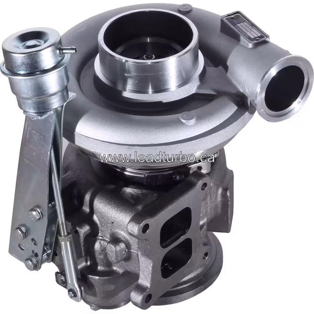 Turbocompresseur 3592778 HX55W pour Cummins ISM Bus 45 degree view