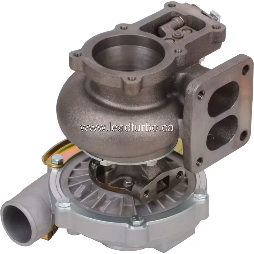 Unidade de turbocompressor Komatsu SA6D108 vista frontal
