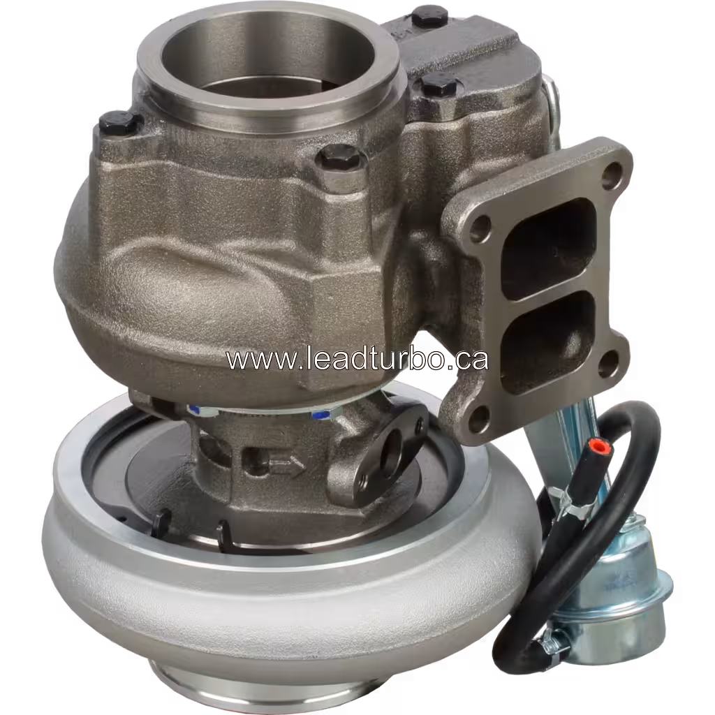Turbosprężarka 3802614 HX40W do Cummins C Series i 6CT bottom 45 degree view