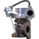 Front view of 14411-VM01A RHF4H turbocharger with mechanical actuator