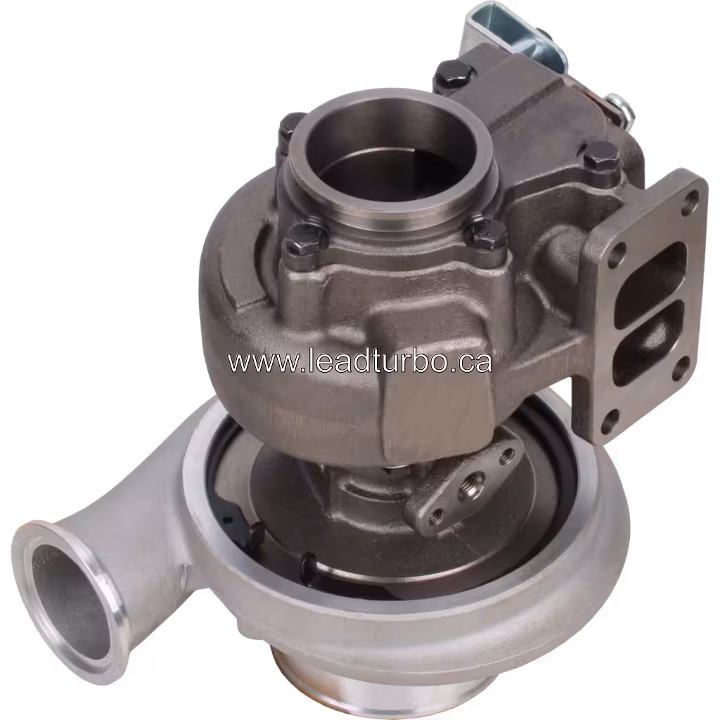 Турбокомпресор 2881717 HX35W для Cummins QSB TIER-3 bottom 45 degree view