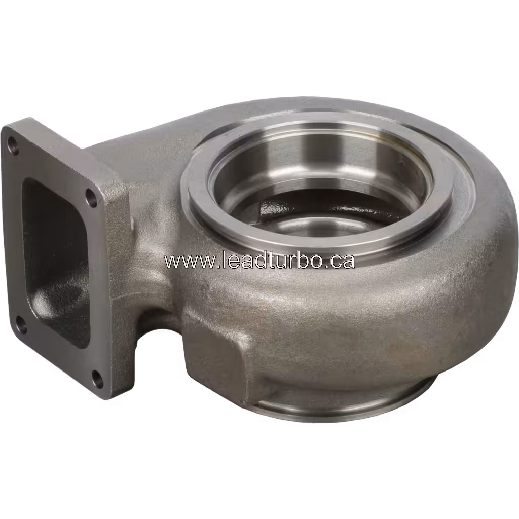 Machined central opening of aftermarket turbine housing 2586589