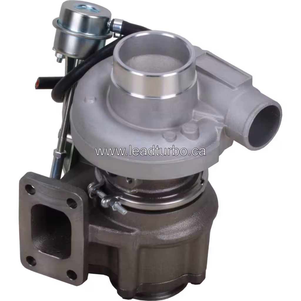 3592121 HX30W Turbolader, Draufsicht mit Steller und Kompressor-Gehäuse