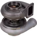 Side view showing HX80 compressor housing