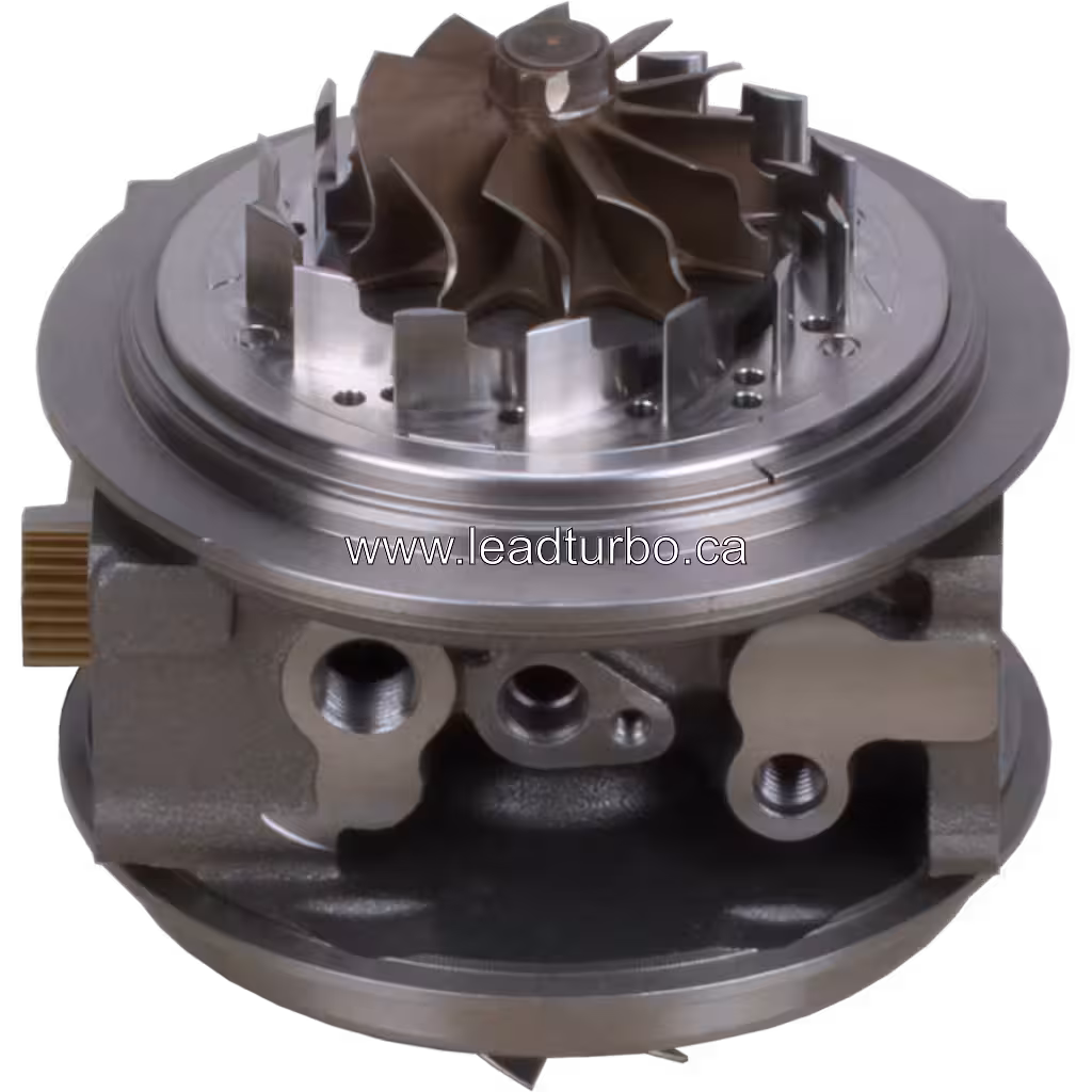 FOR 4046226 core bottom view showing turbine wheel and side gear
