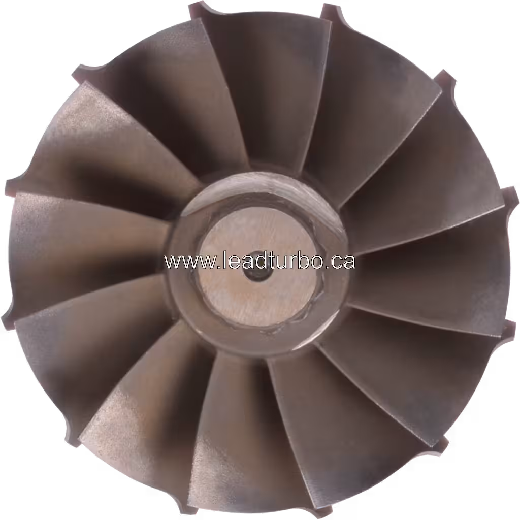 4090042 TW HX55W Turbine Wheel for Cummins ISX2 Turbocharger top view