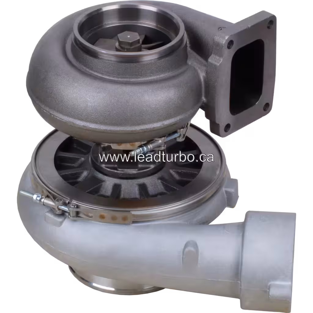 Side view showing 466807-5004 turbine housing and actuator