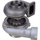 Side view showing 466807-5004 turbine housing and actuator
