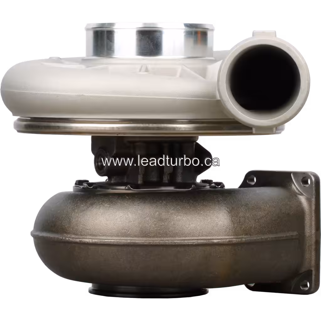 5323959 HX82 Turbolader Frontansicht mit grauem Kompressor-Gehäuse
