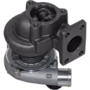 GT2049S Turbolader Vorderansicht mit Kompressorhaus