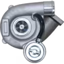 723190-5003 Turbolader Seitenansicht mit Turbinengehäuse