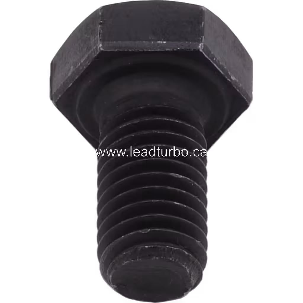 Vue de dessus de la tête hexagonale du boulon turbo HX83