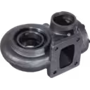 Detalhe dos flanges da carcaça de turbina Isuzu