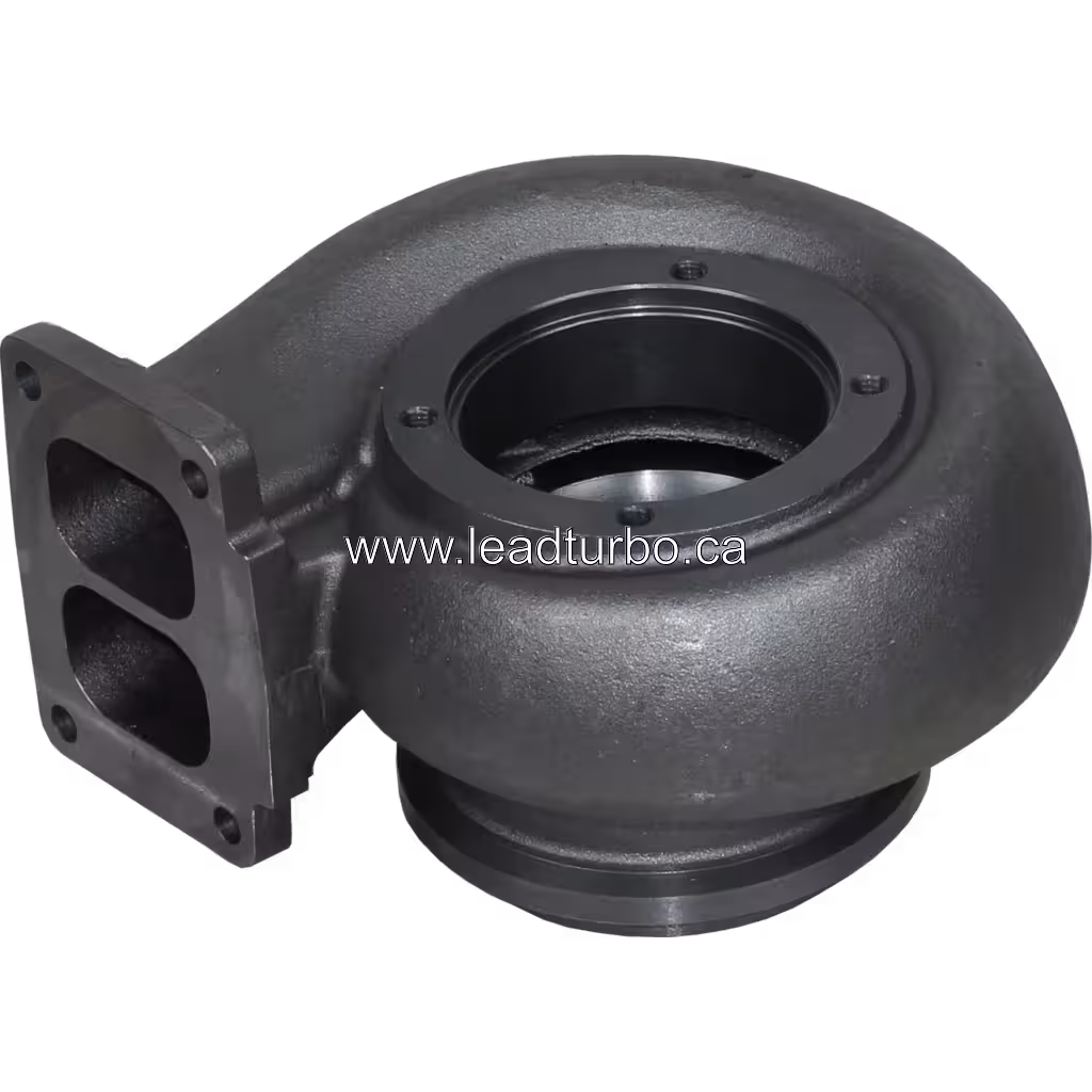 Detalle de entrada de gases de carcasa de turbina aftermarket